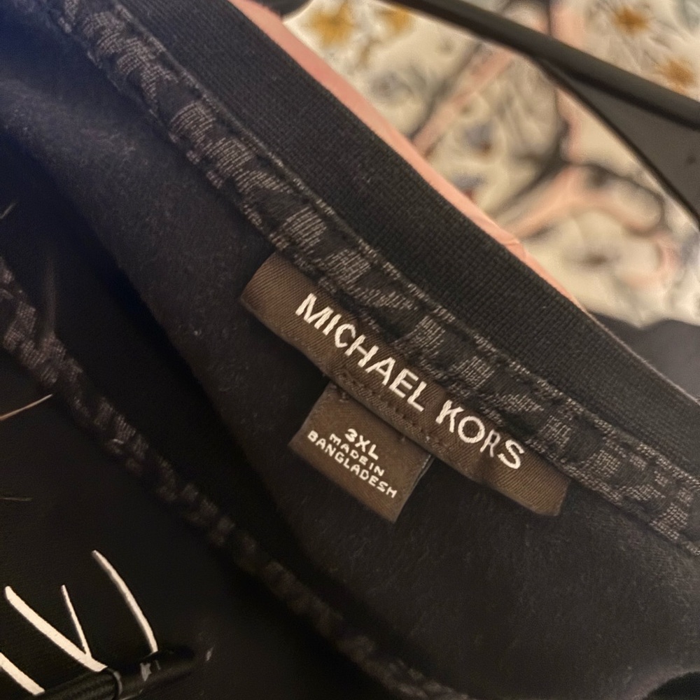 Michael Kors Black and Gray Patterned Jacket